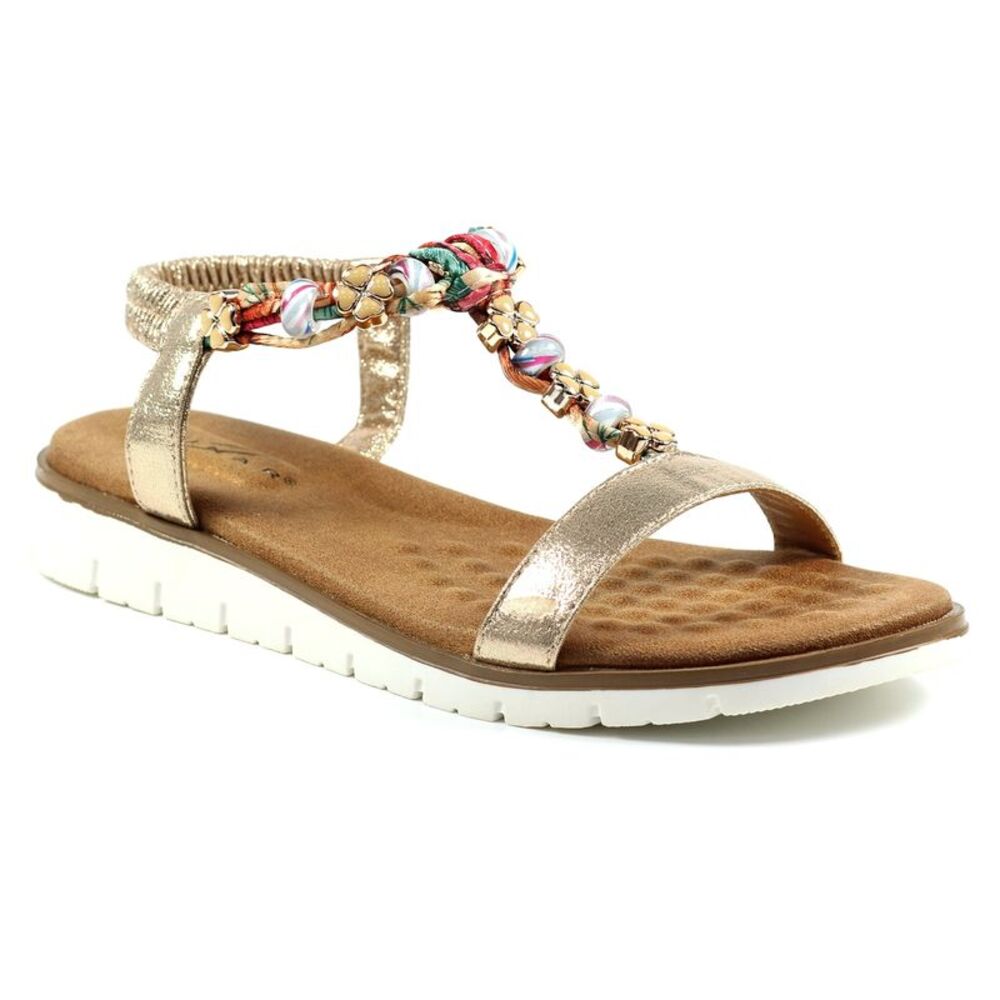 Lunar Womens/Ladies Tempo Sandals / Gold